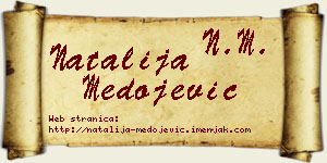 Natalija Medojević vizit kartica